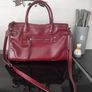 new big burgundy primark handbag Image 2