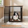 Dog cage up to 32 kg with 2 doors Dog Crate Dog Cage Furniture, Side Table, Dog Box, Modern Indoor Dog Kennel for Dogs up to 32 kg, Heavy Duty, Closed Base, Dog House, 2 Doo Image 3