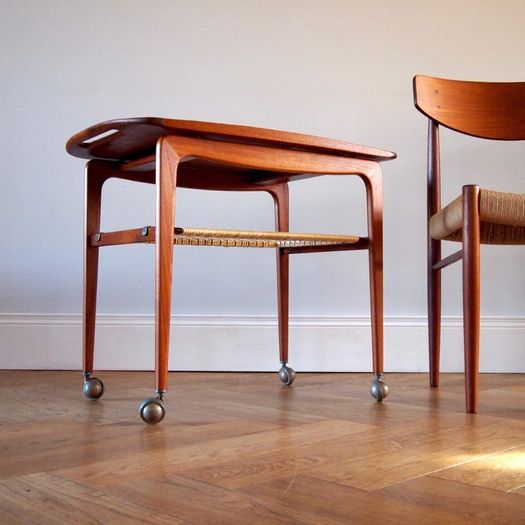 Danish Mid Century Johannes Andersen Teak Drinks Trolley Vintage Retro
