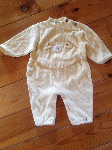 Rubble Pebble Lemon Romper, 6 months
