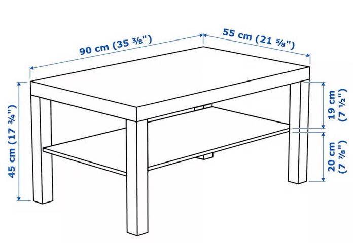Ikea oak effect coffee table