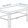 Ikea oak effect coffee table Image 6