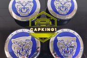 4 x Jaguar Centre Caps (Blue) FREE POST