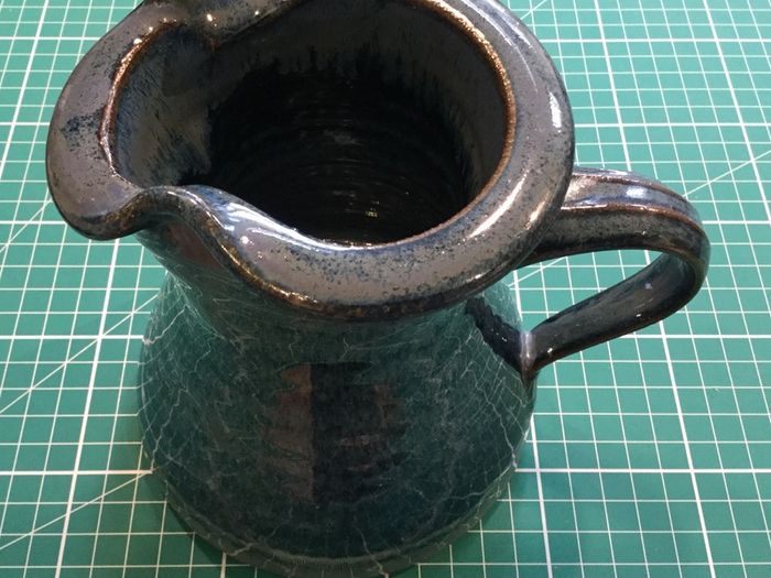 Louis Mulcahy Dark Blue Jug (medium size (1.2Pt.))