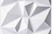 Decorative 3D Wall Panels in Diamond Design,30x30cm Matt White 33 Pack (FREE POSTAGE)