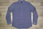 Tommy Hilfiger Floral Patterned Shirt Men's Large Tailored Fit