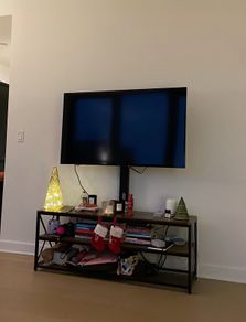 Wired TV Stand with storage for sale
