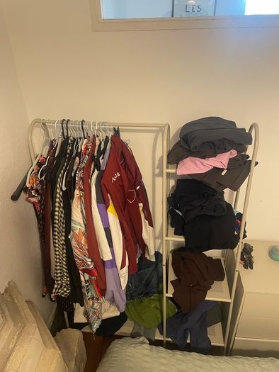 Jysk Clothes Rail and Storage (Fully Assembled)