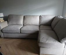 Grey corner couch