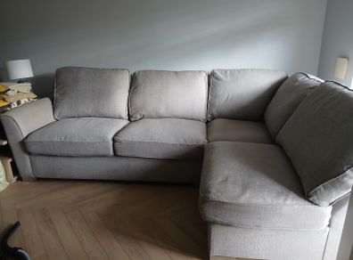 Grey corner couch