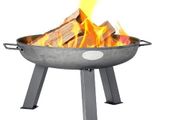 Raw Iron Garden Fire Pit Burner with Handles