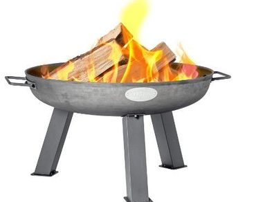 Raw Iron Garden Fire Pit Burner with Handles