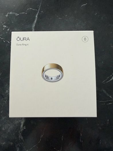 Oura Ring size 8 gold ( brand new unopened)