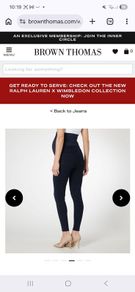 Maternity Spanx Jeans size 10 navy 8