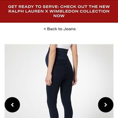 Maternity Spanx Jeans size 10 navy 8