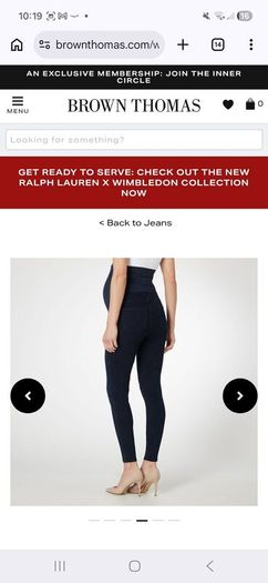Maternity Spanx Jeans size 10 navy 8