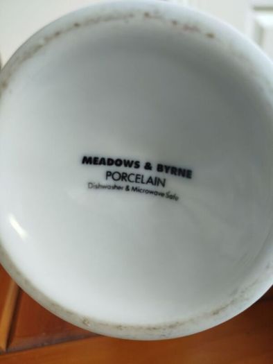 Porcelain vase by Meadows and Byrne