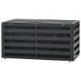 Garden Storage Box Aluminium 100x50x50 cm Anthracite Image 3
