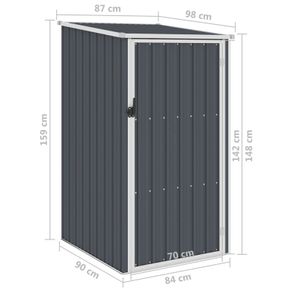 Garden Shed Anthracite 87x98x159 cm Galvanised Steel