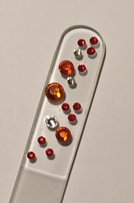 Czech Glass Nail File & SWAROVSKI Crystals