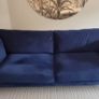 Navy 3-Seater Sofa  Like New! Image 2