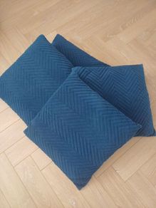 4 velvet cushions