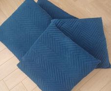 4 velvet cushions
