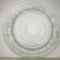antique glass plate