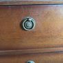 traditional English-style mahogany furniture, this twin-pedestal dressing table, five drawer chest of drawers to match and dressing table stool Image 5