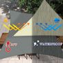 Sun Shade Sail Rectangle 2m x 3m Waterproof, 98% UV Block Awnings for Patios with Free Rope, Sunscreen Awning Canopy, Rectangular Garden Shelter for Outdoor Garden Patio Yard Lawn Party, Grey Image 4