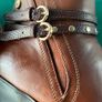 Brown Leather Ankle Boots With Wedge Size 40 (uk 7).  Spanish Brand Xti Quality Soft Leather Boots & Excellent Condition Image 10