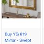 Ornate gold mirror large Image 3