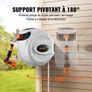 Retractable Hose Reel Water Hose Reel 25m by 1.3cm 180 Swivel Wall Mounted Image 4