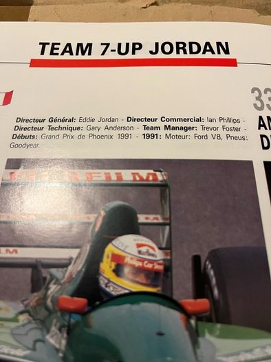 1991 Belgian Grand Prix F1 Race Programme