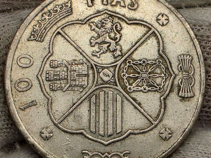 Spain 1966 Silver Pesetas Coin
