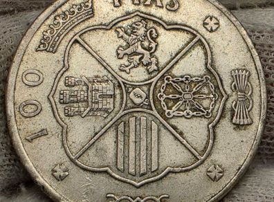 Spain 1966 Silver Pesetas Coin