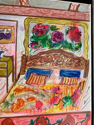 Framed Original Painting  Original Gift Interiors Art
