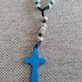 Medugorje rosary beads hand knotted with wooden cross crucifix in good condition with no issues FREE STANDARD POSTAGE INCLUDED Image 3