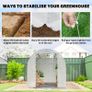 Large Galvanised Steel Frame Outdoor Poly Tunnel Garden Walk-In Patio Greenhouse 3.5 x 2 x 2 m Image 6