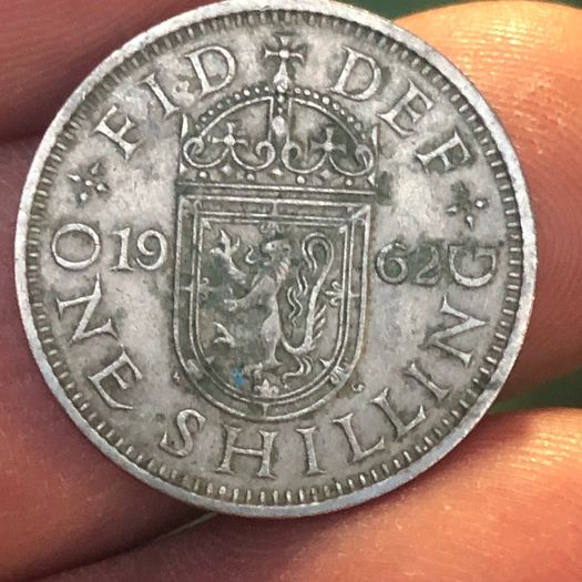 1962 One Shilling Elizabeth II