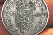 1962 One Shilling Elizabeth II