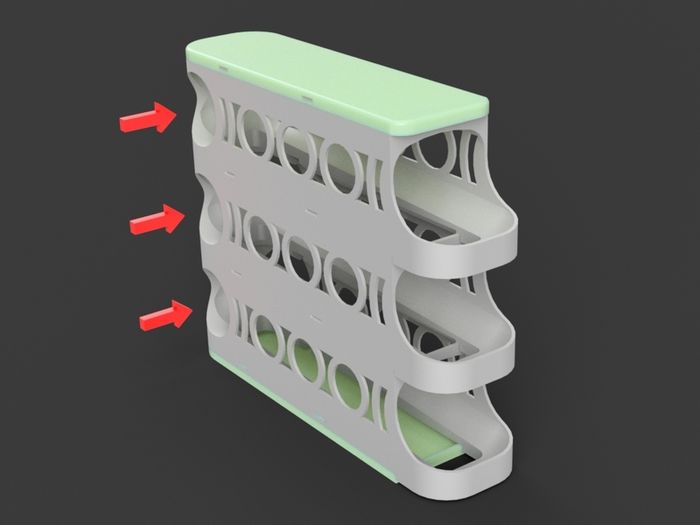 Holder Egg Dispenser (Refrigerator Egg Holder)