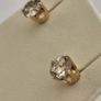 Brand New 14ct Yellow Gold Natural Diamond Stud Earrings Image 6
