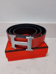 Hermes reversible leather belt