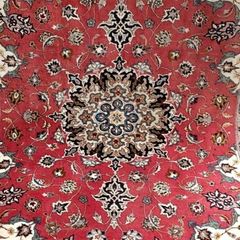 Fine Persian Tabriz Wool and Silk Hand Knotted Rug Carpet