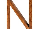 Solid Acacia Wood Side Table  N Shape Design  with Free Delivery