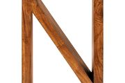 Solid Acacia Wood Side Table  N Shape Design  with Free Delivery