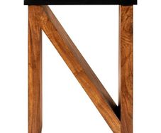 Solid Acacia Wood Side Table  N Shape Design  with Free Delivery