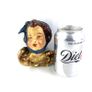Vintage Hand painted Putto Head: Plaster Cherub Angel Image 8
