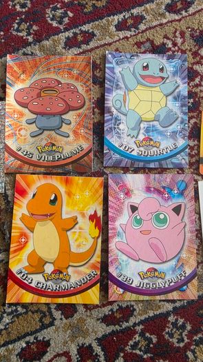 Pokemon Topps Cards also lenticular cards and stickers